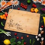 Bamboo Rectangle Cutting Board Female Chef Design Kitchen Decor Cooking Gift. Fixed Price $23.99.