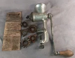 Antique Vintage Meat Grinder / Manual Food Chopper--no 1 Universal With 6 Blades. Fixed Price $14.95.