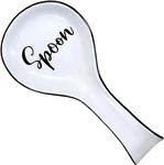 Spoon Rest For Kitchen Counter & Stove Top - White Ceramic Holder C.... Fixed Price $10.99.
