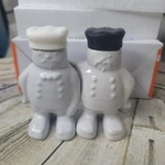 Claude & George Salt Pepper Shakers Make My Day Australia New. Fixed Price $19.00.