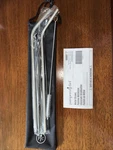 Pampered Chef 100092 Metal Straws Silver & Color Brush (1) New Bag Case. Fixed Price $14.00.