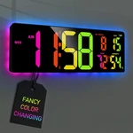 Txl 17.2'' Bluetooth Large Digital Wall Clock, Led Display Timer With R.... Fixed Price $58.17.