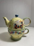 Mesa International China For 1 Teapot And Cup Angle Flower Theme. Fixed Price $12.95.
