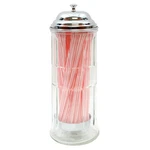 Tablecraft H714CH Glass Tall Straw Dispenser. Fixed Price $35.53.