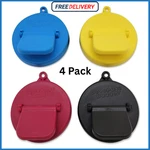 4 Pack Reusable Soda Can Savers Pop Drink Covers Lid Protector Spill Free Bottle. Fixed Price $10.64.
