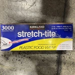 New Kirkland Stretch-tite Plastic Food Wrap 12"X 3000 Ft, Free Slide Cutter. Fixed Price $28.99.