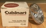 Cuisinart Food Processor CFP-4 5A 9A 5MM Thick Slicing Disc W/ Stem FP-105. Fixed Price $14.99.