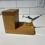 Alessi Twergi Wooden Toothpick Holder By Andrea Branzi CO1369 Ballerina Dancer. Fixed Price $78.00.