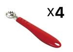 Norpro Stainless Steel Strawberry/tomato Corer W/ Plastic Handle (4-PACK). Fixed Price $15.08.