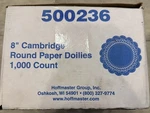 Hoffmaster Cambridge Brooklace 500236 8" Paper Doilies (case 1000). Fixed Price $18.95.