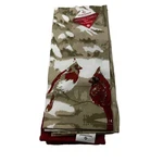 Fabulous Home 2 Pack Christmas Kitchen Towels Cardinals One Plain Red New. Fixed Price $10.95.