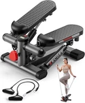 Mini Stepper Exercise Machine W/ Resistance Bands Hydraulic Fitness. Fixed Price $38.24.