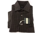 Joseph & Feiss Gray And Taupe Plaid Camp Shirt Modal/polyester Size Small. Fixed Price $35.00.