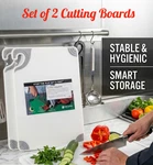 San Jamar Saf-t-grip 18" X 12" 1/2" Cutting Board With Safety Hook Set Of. Fixed Price $56.00.