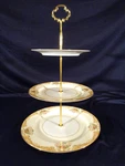 Noritake N87, 3 Tier Hostess Tidbit Party Tray. Fixed Price $29.00.