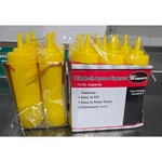 Winware Wide Mouth Squeeze Dispenser 18-12 Oz. Capacity Bottle Set New. Fixed Price $20.00.