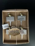 Four Piece Cheese Marker Set With Bird Icon By Urban Farm. Fixed Price $5.00.
