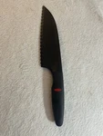 Oxo Good Grips Black Santoku Knife Serrated Edge Kitchen Chef. Fixed Price $12.99.