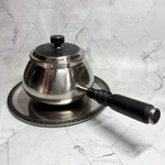 Oneida Stainless Steel Chafing Dish Sauce Warmer W/ Lid & Tray Floral Rim Japan. Fixed Price $47.58.