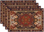 Persian Carpet Design Placemats Set Of 4 Tribal Texture Linen Washable Placem.... Fixed Price $25.65.