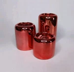 Light Reflections Red Mirror Finish Candle Set Of 3 Tea. Fixed Price $19.99.