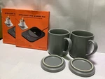Set Of Two Warmers With Covered Ceramic Mugs By Luxe New Open Box. Fixed Price $11.95.
