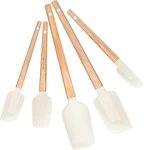 Silicone Spatula Set 5-PIECE, Food Grade Heat Resistant 600 F, Wooden Handle .... Fixed Price $22.35.