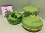 Tupperware Quick Chef System Manual Food Processor - Green. Fixed Price $12.00.