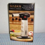 New Bonjour Chef's Tools Creme Brulee Torch, Gray 747660533867. Fixed Price $39.90.