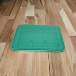 Pampered Chef Snack Bar Maker Mold With Cover 15X10 Inches #100001 - No Spatula. Fixed Price $12.99.
