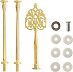 3 Tier 14" Metal Cake Stand Holder Fruit Plate Rod Golden Crown. Fixed Price $11.57.