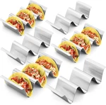 Stainless Steel Taco Holder Stand Set Of 6 - Dishwasher Oven Safe. Fixed Price $37.99.
