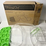 Niob Pampered Chef Cool & Serve 6 Pc Tray #2292 Insulated Carrier + 2303 Set. Fixed Price $46.87.