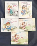 Vtg Kids Birthday Cards Unused By Artistic Mcm 40S/50S Ephemera Scrapbooking+. Fixed Price $10.19.