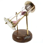 Office/library Gifts Clock Hourglass Wood Base Sand-timers Vintage. Fixed Price $39.90.