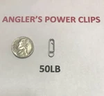Anglers Power Clips Paperclip Fishing Lure Fast Snap 25 Bulk Pack 50LB Usa. Fixed Price $9.99.