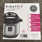 Instant Pot Duo Mini 7-IN-1 Electric Pressure Cooker 3 Quart Stainless & Black. Fixed Price $79.95.