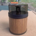 Vtg John Battery Powered Simulated/faux Brown Wood Panel Case Pencil Sharpener. Fixed Price $12.50.