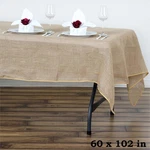 Natural Burlap 60X102" Rectangle Tablecloth Country Wedding Party Catering Linen. Fixed Price $20.68.