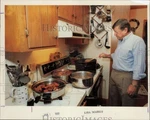 1990 Press Photo Jimmy Clark Cooks Various Dishes In His Kitchen - LRA24904. Fixed Price $24.99.