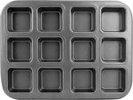Brownie With Dividers, Set 12 Cavity All Edges Square Cupcake Pans. Fixed Price $21.25.