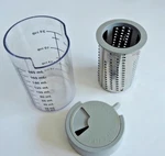 Pampered Chef Deluxe Cheese Grater #1275 Blade With Measure /storage Container. Fixed Price $12.34.