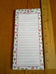 Cupcakes Magnetic Paper Notepad Refrigerator Cute Lined List Freeship. Fixed Price $15.95.