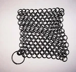 Stainless Steel Chainmail Scrubber Cast Iron Cleaner For Kitchen Cookware Used. Fixed Price $8.99.