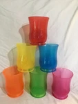 Vintage Kool-aid Drink Cool Cups Full Set Of 6 Rainbow Plastic Transparent 12OZ. Fixed Price $44.99.