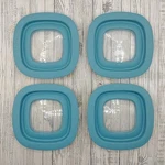 Rubbermaid Premier 10M1M2 Blue Square 4 Replacement Window 5" Container Lid Lot. Fixed Price $21.99.