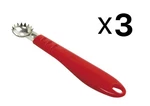 Norpro Stainless Steel Strawberry/tomato Corer W/ Plastic Handle (3-PACK). Fixed Price $12.59.