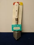Pioneer Woman Cast Aluminum Meat Tenderizer With White Handle 11" Long 3 Sided. Fixed Price $28.95.