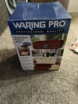 Waring Pro WPM25 Kettle Popcorn Maker Vintage Styling Removable Tray Red. Fixed Price $120.99.
