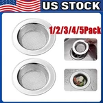 4.5" Kitchen Sink Strainer Stopper Stainless Steel Drain Basket Waste Plug. Fixed Price $165.00.